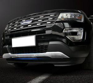Защитная накладка переднего и заднего бампера стальные для Ford Explorer 2016-